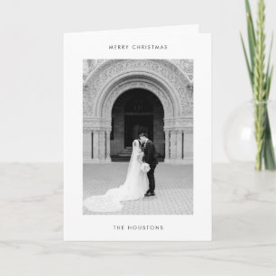 Cartes Pour Fêtes Annuelles Noël Moderne Photo Minimaliste