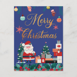 Cartes Pour Fêtes Annuelles Noël moderne - santa claus & cadeau