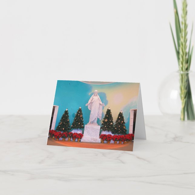 Cartes Pour Fêtes Annuelles Noël mormon Christus (Devant)