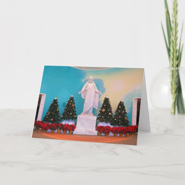 Cartes Pour Fêtes Annuelles Noël mormon Christus (Devant)