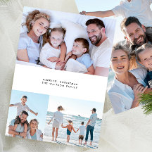 Noël Multi Quatre Photos Style Simple