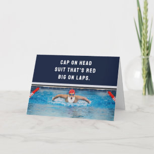 Cartes Pour Fêtes Annuelles Noël natation 