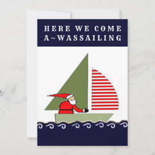 Cartes Pour Fêtes Annuelles Noël nautique