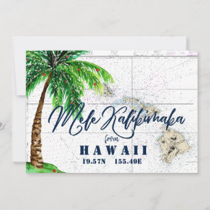 Cartes Pour Fêtes Annuelles Noël Nautique de Mele Kalikimaka