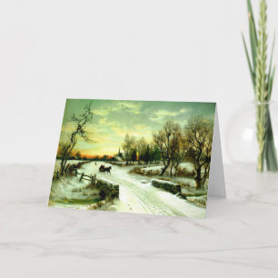 Cartes Pour Fêtes Annuelles Noël neigeux