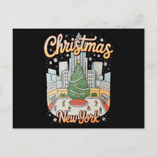 Cartes Pour Fêtes Annuelles Noël New York NY Xmas Voyage Saison Des Fêtes