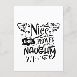 Cartes Pour Fêtes Annuelles Noël Nice Jusqu'À Proven Naughty Drôle Père Noël