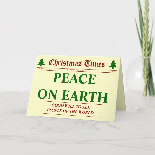 Cartes Pour Fêtes Annuelles Noël - No. 001 (Devant)