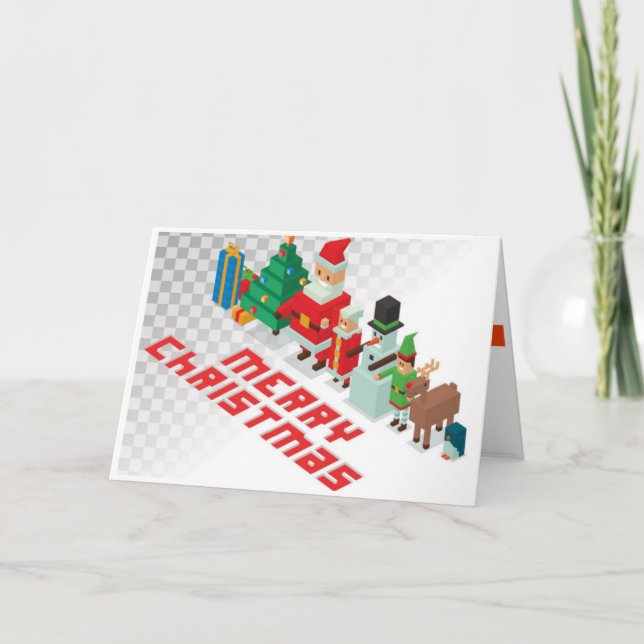 Cartes Pour Fêtes Annuelles Noël - Noël Crossy (Devant)