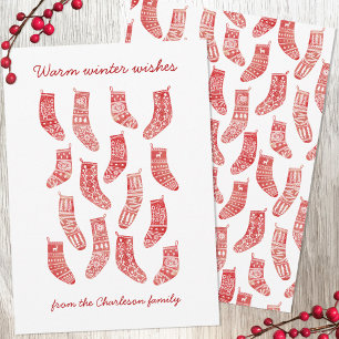 Cartes Pour Fêtes Annuelles Noël nordique