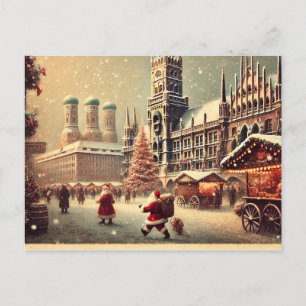 Cartes Pour Fêtes Annuelles Noël nostalgique à Munich - Charme des Fêtes