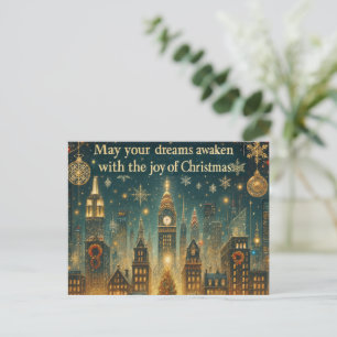 Cartes Pour Fêtes Annuelles Noël nostalgique à New York - Fêtes emblématiques