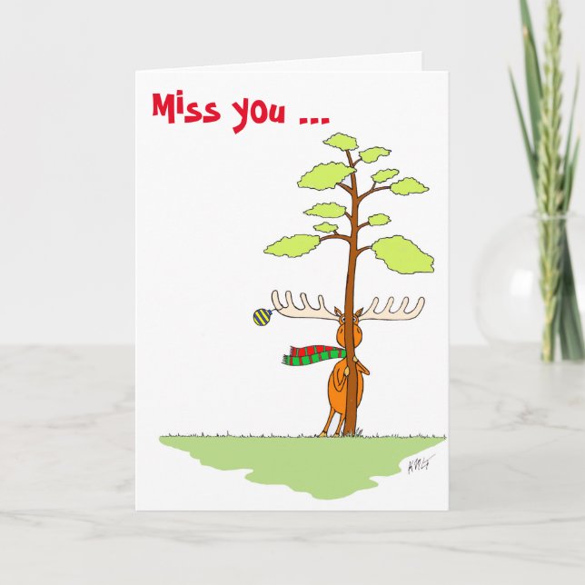 Cartes Pour Fêtes Annuelles Noël : Oie (timide) (Devant)