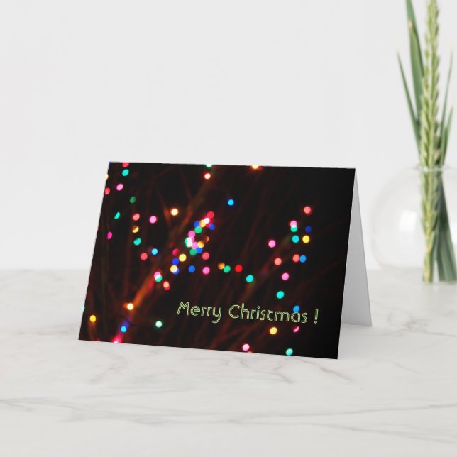 Cartes Pour Fêtes Annuelles Noël optimiste (Devant)