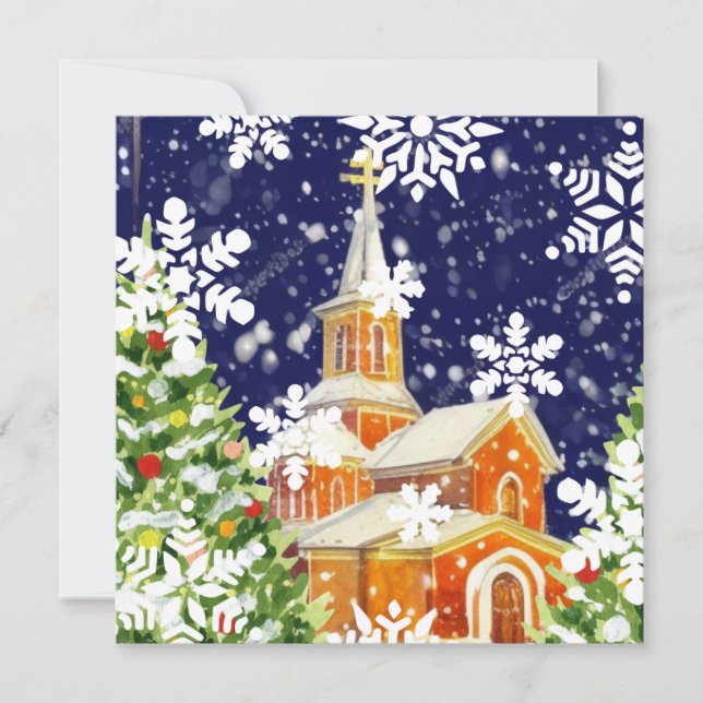 Cartes Pour Fêtes Annuelles Noël orthodoxe (Devant)