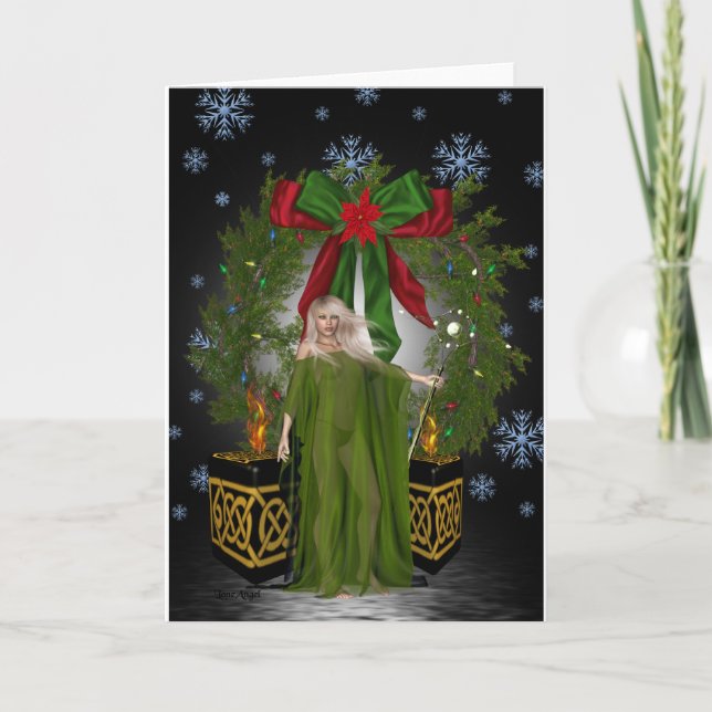 Cartes Pour Fêtes Annuelles Noël païen (Devant)