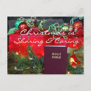 Cartes Pour Fêtes Annuelles Noël partageant et s'inquiétant Postcard2 -