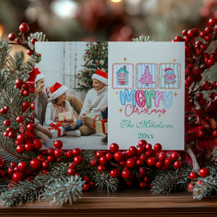 Cartes Pour Fêtes Annuelles Noël pastel coquette