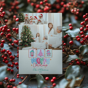 Cartes Pour Fêtes Annuelles Noël pastel coquette