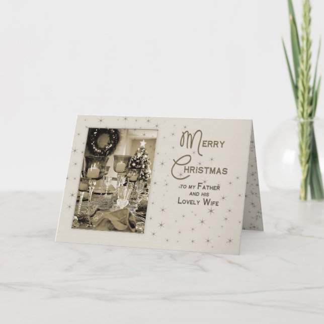 Cartes Pour Fêtes Annuelles NOËL - Père & Femme - BEAUCOUP UNIQUE (Devant)