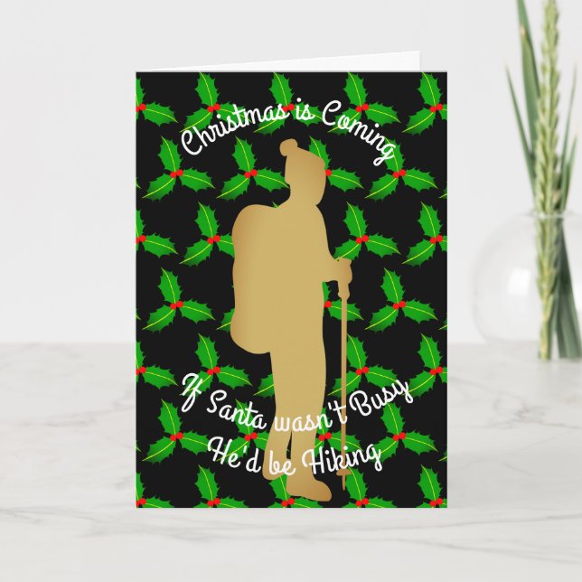 Cartes Pour Fêtes Annuelles Noël Père Noël augmenterait (Devant)