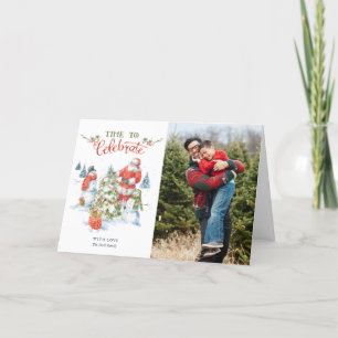 Cartes Pour Fêtes Annuelles Noël Père Noël fête les vacances de la photo