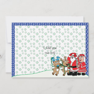 Cartes Pour Fêtes Annuelles Noël Père Noël Mme Claus