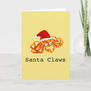 Cartes Pour Fêtes Annuelles Noël personnalisable et amusant "Père Noël Claws"