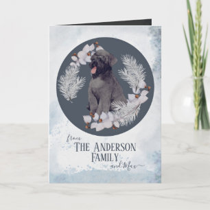 Cartes Pour Fêtes Annuelles Noël personnalisé Black Russian Terrier