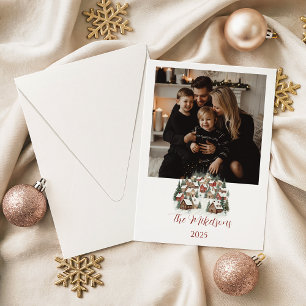 Cartes Pour Fêtes Annuelles Noël personnalisé de ville vintage