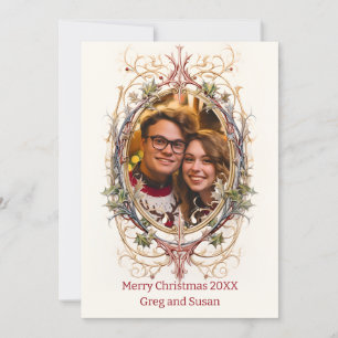 Cartes Pour Fêtes Annuelles Noël personnalisé Ovale décoratif