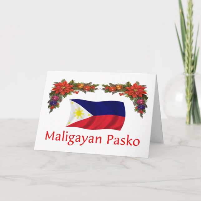 Cartes Pour Fêtes Annuelles Noël philippin (Devant)