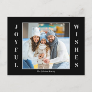 Cartes Pour Fêtes Annuelles Noël Photo Joyful Wings