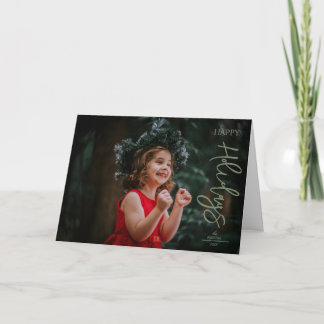Cartes Pour Fêtes Annuelles Noël Photo Minimaliste Moderne