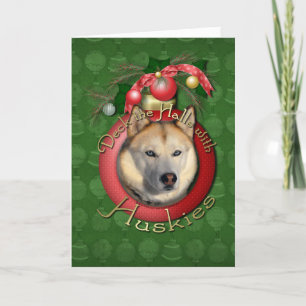 Cartes Pour Fêtes Annuelles Noël - plate-forme les halls - chiens de traîneau