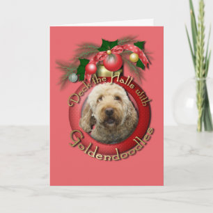 Cartes Pour Fêtes Annuelles Noël - plate-forme les halls - Goldendoodles