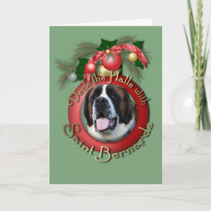 Cartes Pour Fêtes Annuelles Noël - plate-forme les halls - saint Bernards -