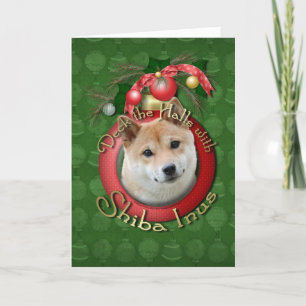 Cartes Pour Fêtes Annuelles Noël - plate-forme les halls - Shiba Inu