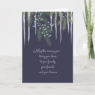 Cartes Pour Fêtes Annuelles Noël plein de coeur Salutation illustrée