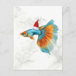 Cartes Pour Fêtes Annuelles Noël Poisson Guppy Coloré