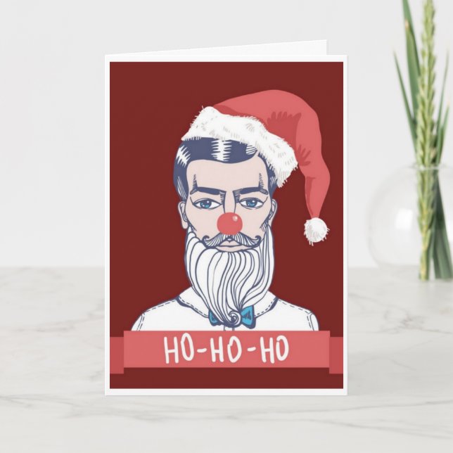 Cartes Pour Fêtes Annuelles Noël - Police des médias sociaux Père Noël (Devant)