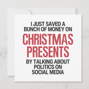 Cartes Pour Fêtes Annuelles Noël politique amusant