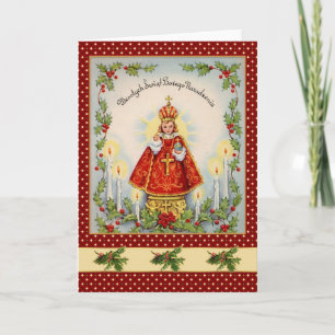 Cartes Pour Fêtes Annuelles Noël polonais vintage avec roi & saint