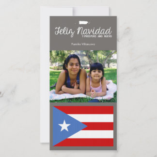 Cartes Pour Fêtes Annuelles Noël portoricain Feliz Navidad