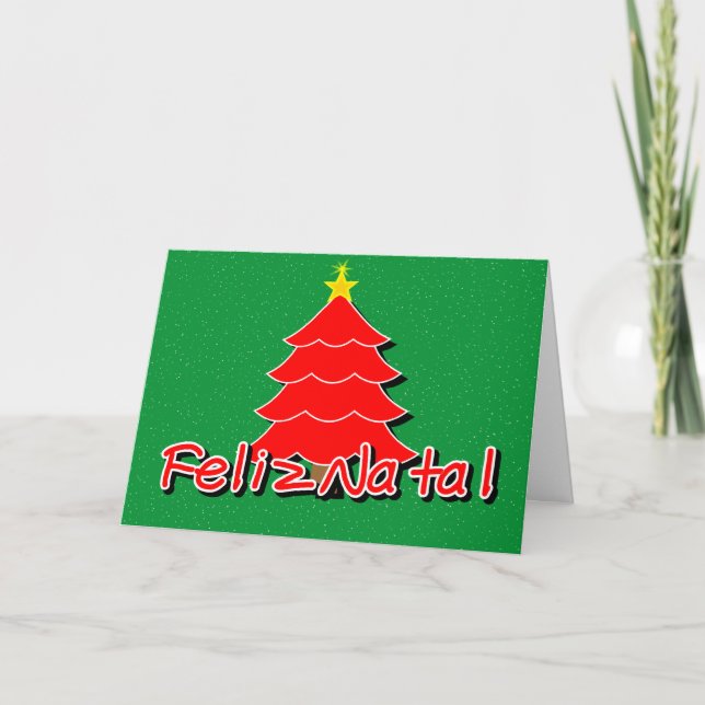 Cartes Pour Fêtes Annuelles Noël portugais (Devant)
