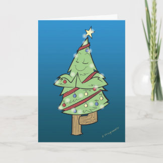 Cartes Pour Fêtes Annuelles Noël - Pose d'arbre de Yoga