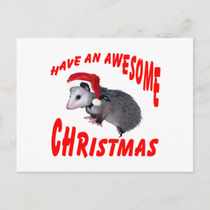 Cartes Pour Fêtes Annuelles Noël Possum génial