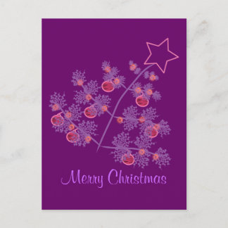 Cartes Pour Fêtes Annuelles Noël pourpre
