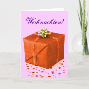 Cartes Pour Fêtes Annuelles Noël présente Weihnachten Orange IV