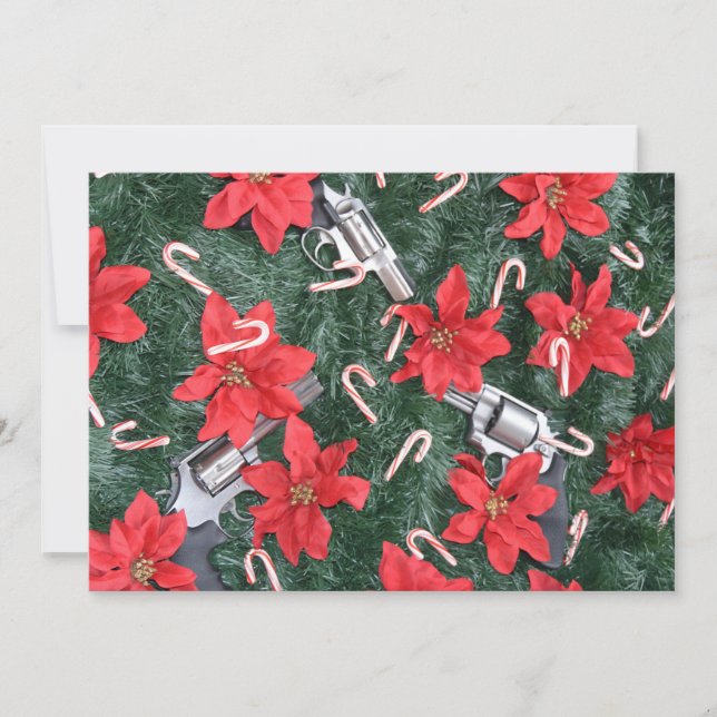 Cartes Pour Fêtes Annuelles Noël Pro Gun (Devant)